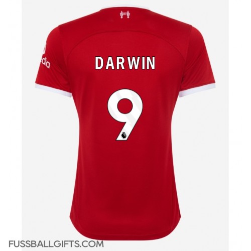Liverpool Darwin Nunez #9 Fußballbekleidung Heimtrikot Damen 2023-24 Kurzarm
